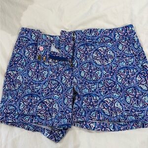 Vineyard Vines Blue and Pink Patterned Shorts